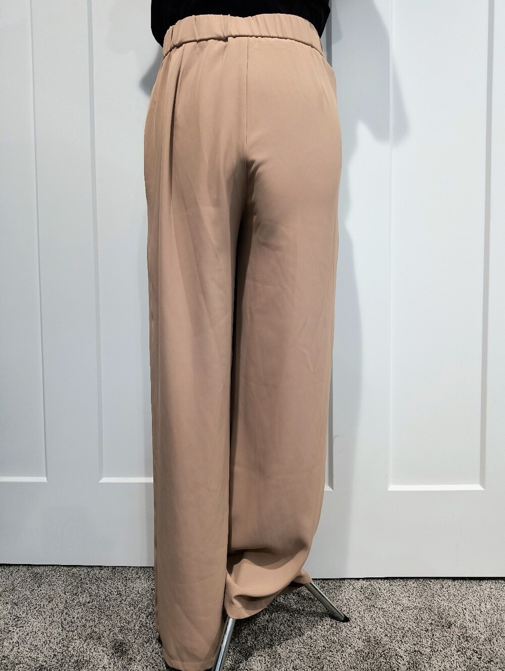 HALARA Beige/Taupe Flare Wrap Pants - Picture 5 of 10